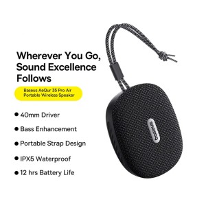 اسپیکر بلوتوثی باسئوس مدل AeQur 35 Pro Air